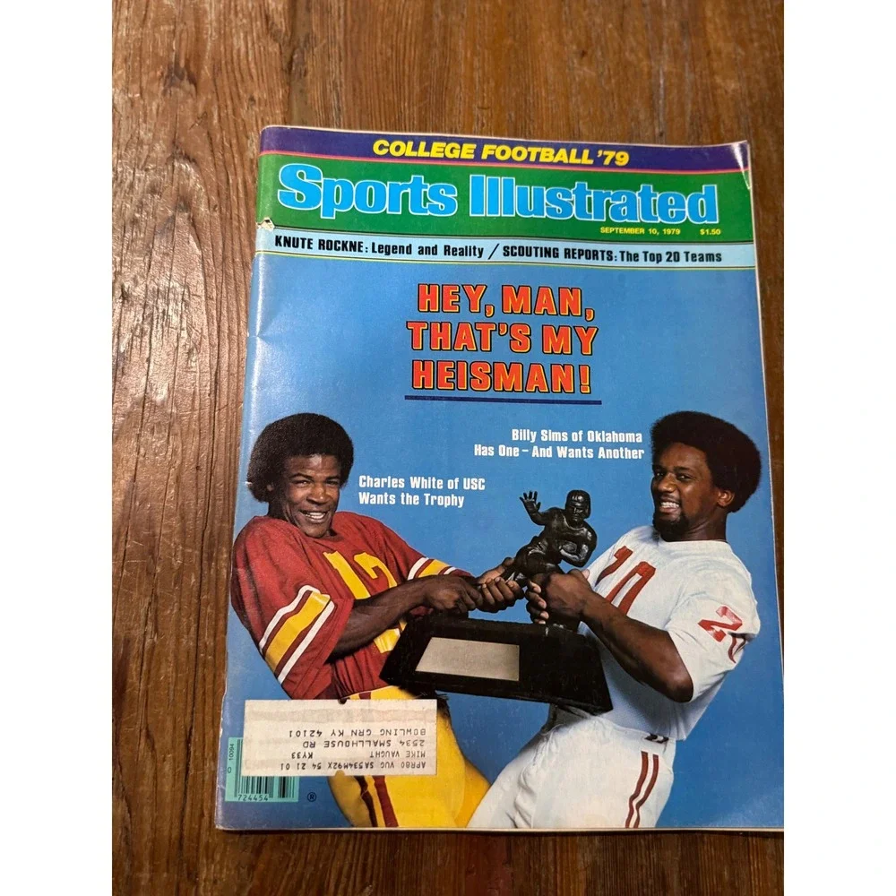 Sports Illustrated College Football 1979 1984 Magazines Billy Sims Charles White